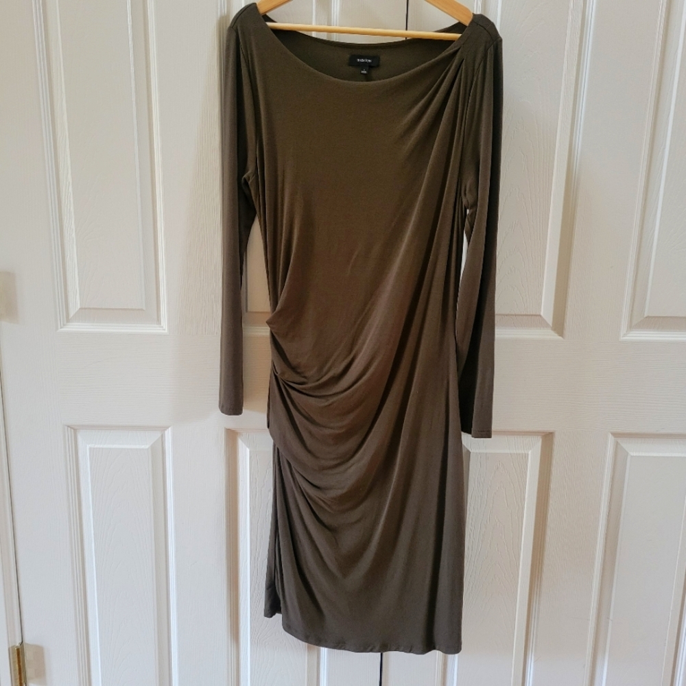 Babaton Knit Drape Dress L